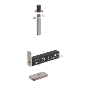 JNF 203.HO.EDGE hydraulische Taatsscharnier, deurgewicht 60KG, deurbreedte 850mm, Titanium-Chocolat
