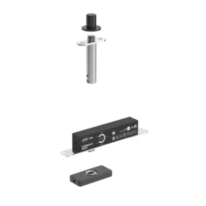 JNF 211.HO hydraulische Taatsscharnier, deurgewicht 60KG, deurbreedte 850mm, Titanium-Black