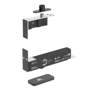 JNF 224.EDGE.HO hydraulische Taatsscharnier, deurgewicht 100KG, deurbreedte tot 1300mm, Titanium-Black