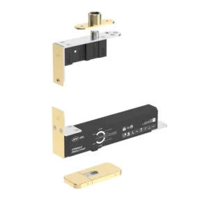 JNF 224.EDGE.HO hydraulische Taatsscharnier, deurgewicht 100KG, deurbreedte tot 1300mm, Titanium-Gold