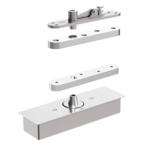 JNF 05.500 vrij draaiende Swivel Taatsscharnier, deurgewicht 500KG, deurbreedte 3000mm, RVS-geborsteld