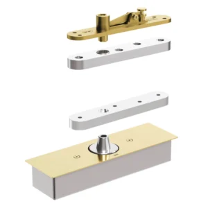JNF 05.500 vrij draaiende Swivel Taatsscharnier, deurgewicht 500KG, deurbreedte 3000mm, Titanium-Gold