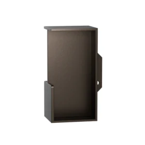 GPF 0708 inbouw schuifdeurkom met greep voorkant 100x50mm deurdikte 40mm Dark-Blend