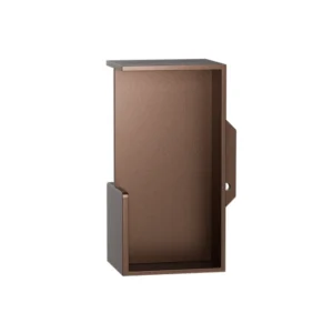 GPF 0708 inbouw schuifdeurkom met greep voorkant 100x50mm deurdikte 40mm Bronze-Blend
