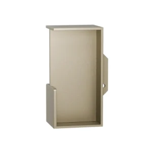 GPF 0708 inbouw schuifdeurkom met greep voorkant 100x50mm deurdikte 40mm Champagne-Blend