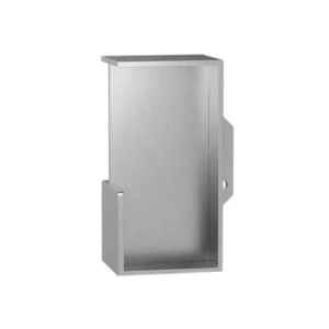 GPF 0708 inbouw schuifdeurkom met greep voorkant 100x50mm deurdikte 40mm RVS-geborsteld