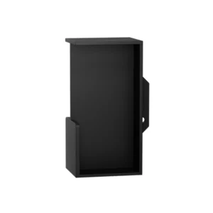 GPF 0708 inbouw schuifdeurkom met greep voorkant 100x50mm deurdikte 40mm Zwart