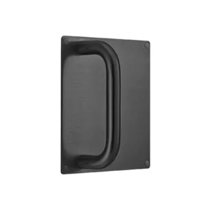 JNF 16.220 schuifdeurgreep op plaat 180x180mm greep 19mm, Titanium-Black
