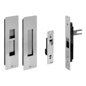JNF 20.925 Pendulum Magnetisch schuifdeurslot voor bad-toilet, RVS-geborsteld