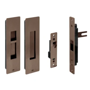 JNF 20.925 Pendulum Magnetisch schuifdeurslot voor bad-toilet,Titanium-Chocolat