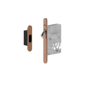 JNF 20.942 schuifdeurcilinderslot haak schoot, Titanium-Copper