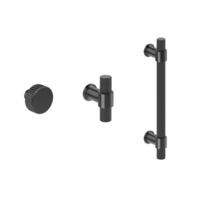 JNF collectie Natur Linea meubelknoppen en meubelgrepen, Titanium-Black