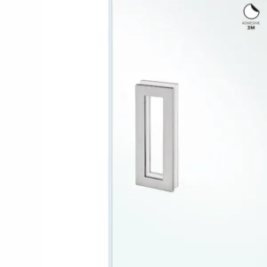 JNF 16.558.A glasdeur schuifdeurkom rechthoekig 150x60mm, RVS-geborsteld