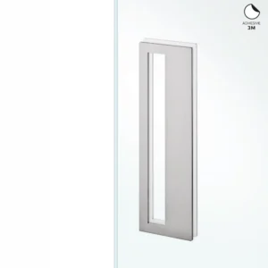 JNF 16.561.A glasdeur schuifdeurkom rechthoekig 300x90mm, RVS-geborsteld