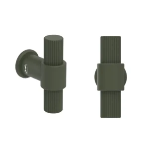 JNF 22.152 Natur Linea Colors T model meubelknop-greep, Green Oxid
