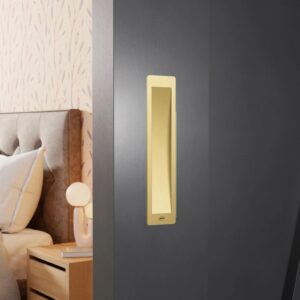 JNF 16.020 rechthoekige schuifdeurkom 200x40mm, Titanium-Gold
