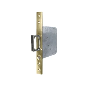 Mauer 3193 schuifdeur trekring slot voorplaat, RVS-geborsteld