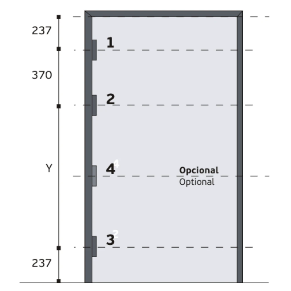 JNF Coplan 067 onzichtbaar meubelscharnieren, 3D verstelbaar, 75x14mm, Zwart ral 9005 - Afbeelding 3