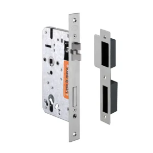 JNF 20.895 cilinder D+N slot, met gedeelde schoot, ronde voorplaat, 60/72 mm, RVS-geborsteldd (kopie)