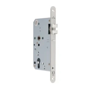 Artitec 9460 centraalslot 60/72mm din rechts, met ronde 24mm voorplaat, RVS-geborsteld