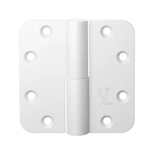GPF Zwart/Wit serie kogelstiftpaumelle din links 89x89mm, Wit structuur