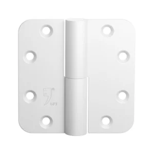 GPF Zwart/Wit serie kogelstiftpaumelle din rechts 89x89mm, Wit-structuur