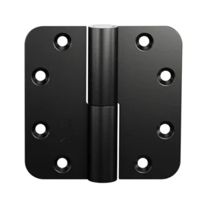 GPF Zwart/Wit serie kogelstiftpaumelle din rechts 89x89mm, Zwart-egaal