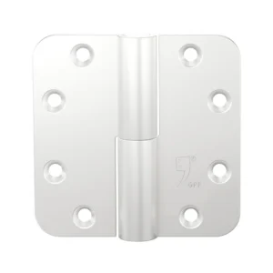 GPF Zwart/Wit serie kogelstiftpaumelle din links 89x89mm, Wit egaal