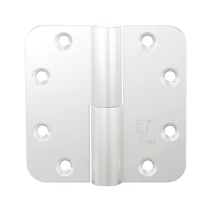 GPF Zwart/Wit serie kogelstiftpaumelle din rechts 89x89mm, Wit-egaal