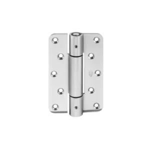 JNF 05.041 Heavy Duty polymeer lagering scharnieren 125x80mm RVS-geborsteld
