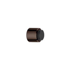 JNF serie 111.30 wand/muur deurbuffer totale lengte inclusief dop 37 mm. Titanium-Chocolat