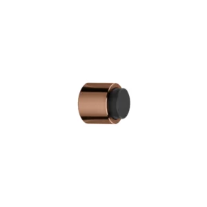 JNF serie 111.30 wand/muur deurbuffer totale lengte inclusief dop 37 mm. Titanium-Copper