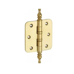 Mi Satori Kogellagerscharnier 76x76mm, vaas knop ronde hoeken, messing-ongelakt