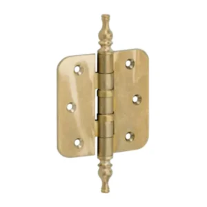 Mi Satori Kogellagerscharnier 89x89mm, Vaas knop, met ronde hoeken, Messing-antiek