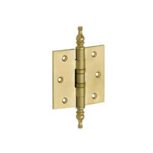 Mi Satori Kogellagerscharnier 76x76mm, Vaas knop, met rechte hoeken, Messing-antiek