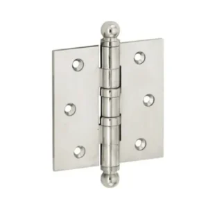 Mi Satori Kogellagerscharnier 89x89mm bol knop rechte hoeken, Nikkel-glans
