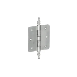 Mi Satori Kogellagerscharnier 76x76mm, Vaas knop, met ronde hoeken, Nikkelmat