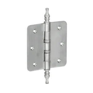 Mi Satori Kogellagerscharnier 89x89mm, Vaas knop, met ronde hoeken, Nikkelmat
