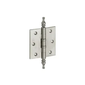 Mi Satori Kogellagerscharnier 76x76mm, Vaas knop, met rechte hoeken, Nikkelmat