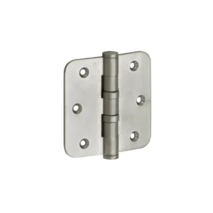 Mi Satori Kogellagerscharnier 76x76mm, Platte knop, met ronde hoeken, Nikkel-antiek