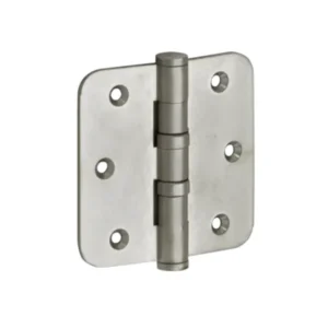 Mi Satori Kogellagerscharnier 89x89mm, Platte knop, met ronde hoeken, Nikkel-antiek