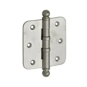 Mi Satori Kogellagerscharnier 89x89mm, Bol knop, met ronde hoeken, Nikkel-antiek