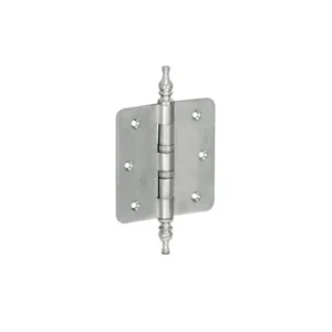 Mi Satori Kogellagerscharnier 76x76mm, Vaas knop, met ronde hoeken, Nikkel-antiek