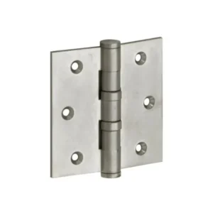 Mi Satori Kogellagerscharnier 89x89mm, Platte knop, met rechte hoeken, Nikkel-antiek