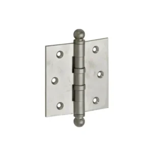 Mi Satori Kogellagerscharnier 76x76mm, Bol knop, met rechte hoeken, Nikkel-antiek