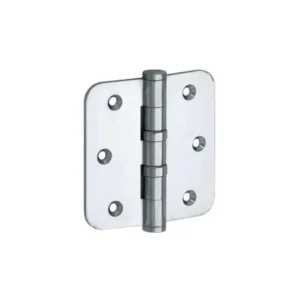 Mi Satori Kogellagerscharnier 76x76mm, Platte knop, met ronde hoeken, Chroom-glans