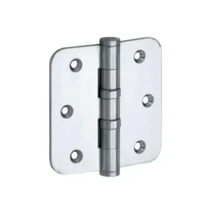 Mi Satori Kogellagerscharnier 89x89mm, Platte knop, met ronde hoeken, Chroom-glans