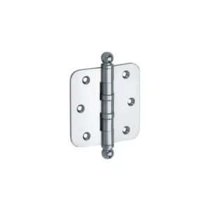 Mi Satori Kogellagerscharnier 76x76mm, Bol knop, met ronde hoeken, Chroom-glans