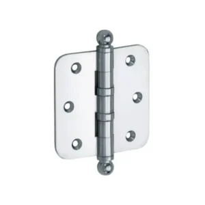 Mi Satori Kogellagerscharnier 89x89mm, Bol knop, met ronde hoeken, Chroom-glans