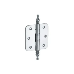 Mi Satori Kogellagerscharnier 76x76mm, Vaas knop, met ronde hoeken, Chroom-glans
